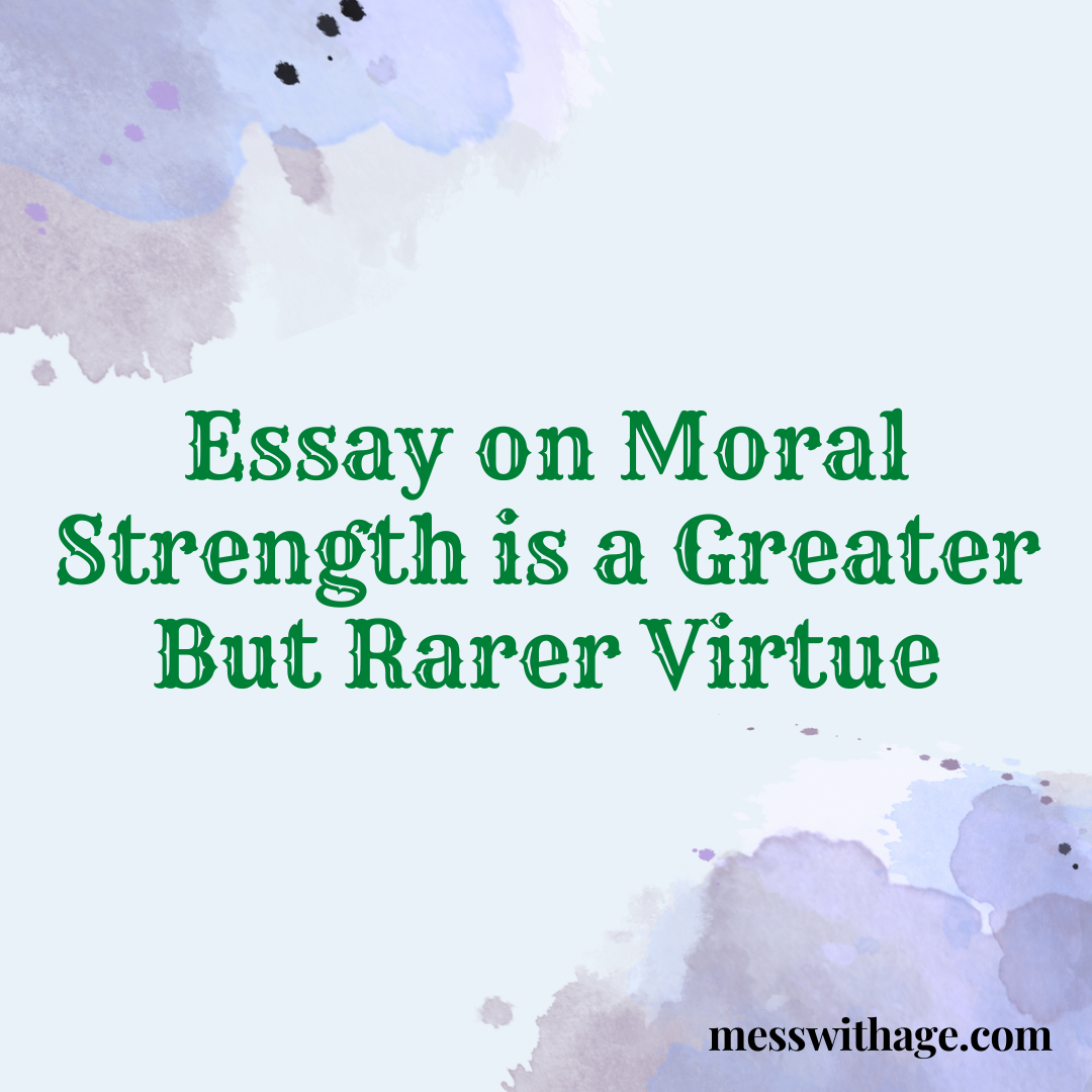what is moral virtue essay